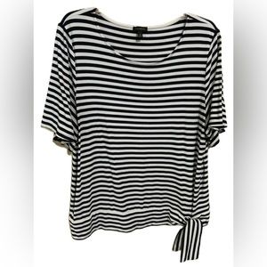 Talbots Ladies Horizontal Striped Top - Size XL